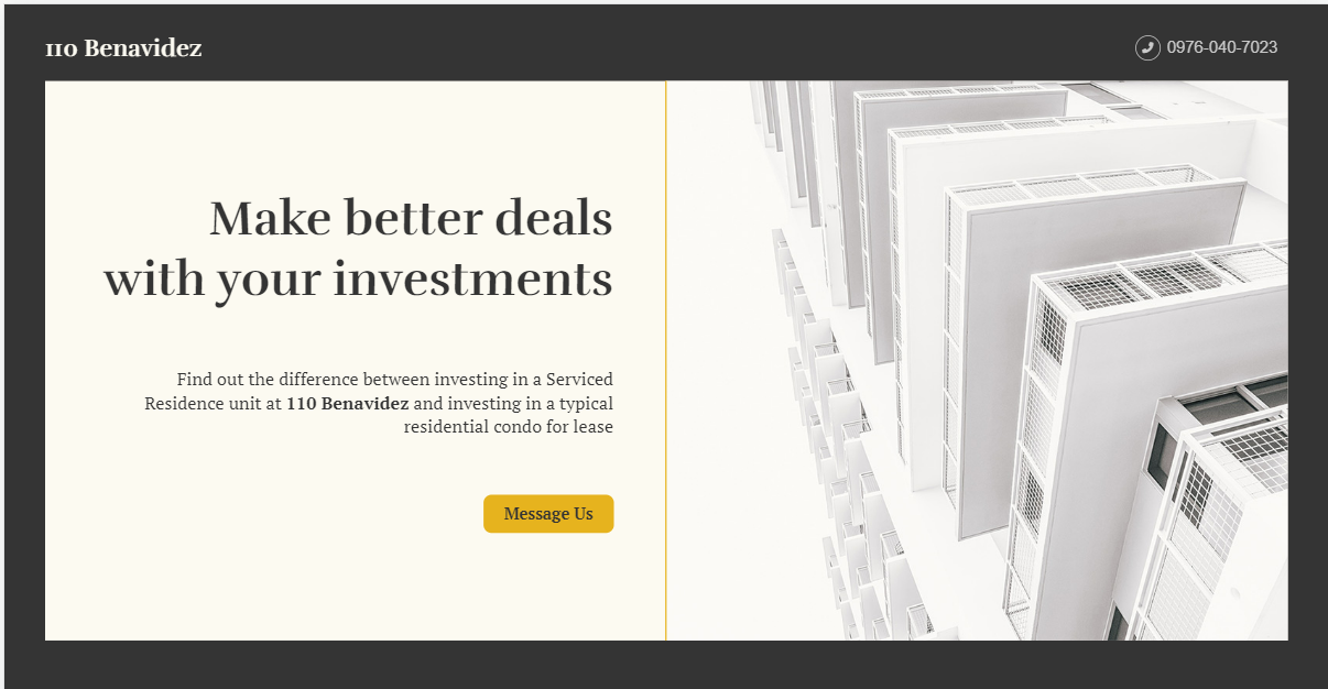 110 Benavidez Landing Page link